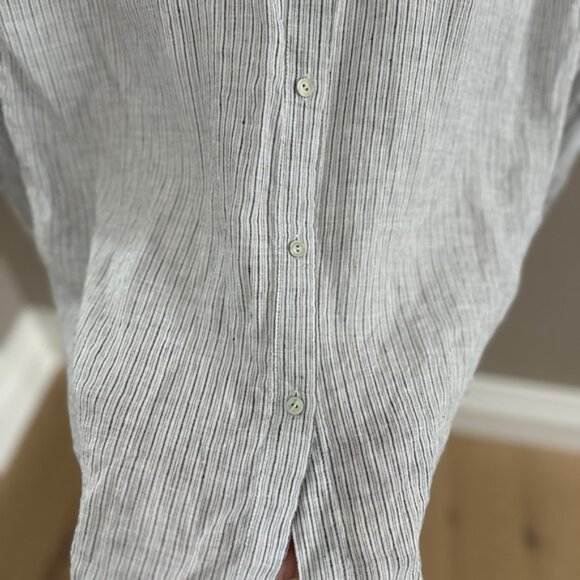 Eileen Fisher Striped Linen Button Down Shirt – Size Small - Picture 8 of 10